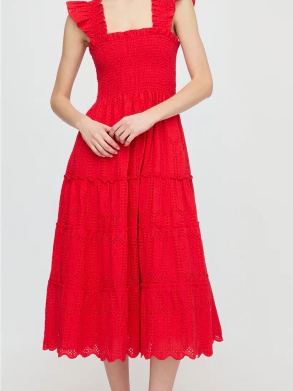 Hill House Cherry trellis broderie Elli Nap Dress